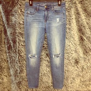 AE Ripped Knee Skinny Jeans